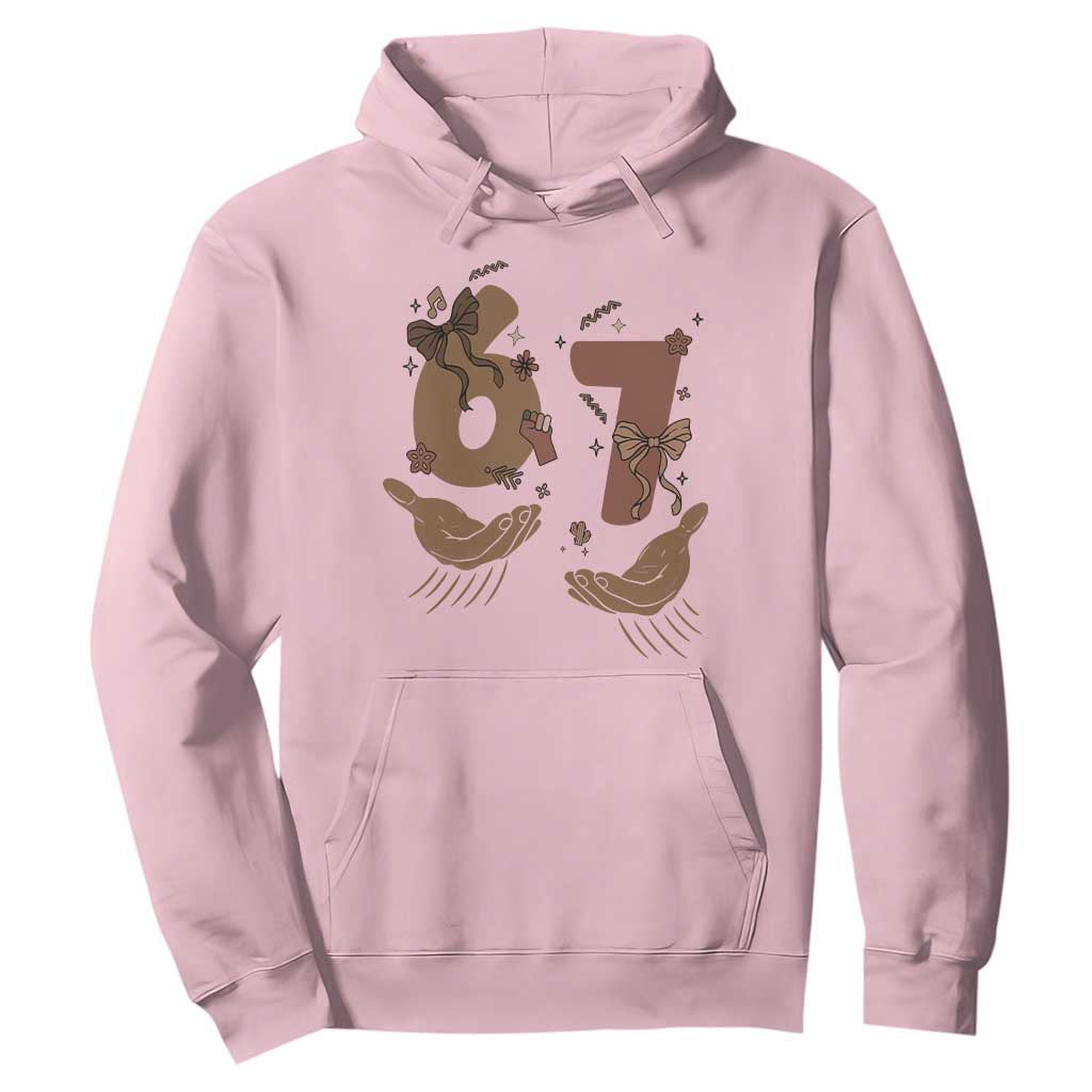 Funny Six Seven Meme Hoodie Black History Women Gift TS12 Light Pink Print Your Wear