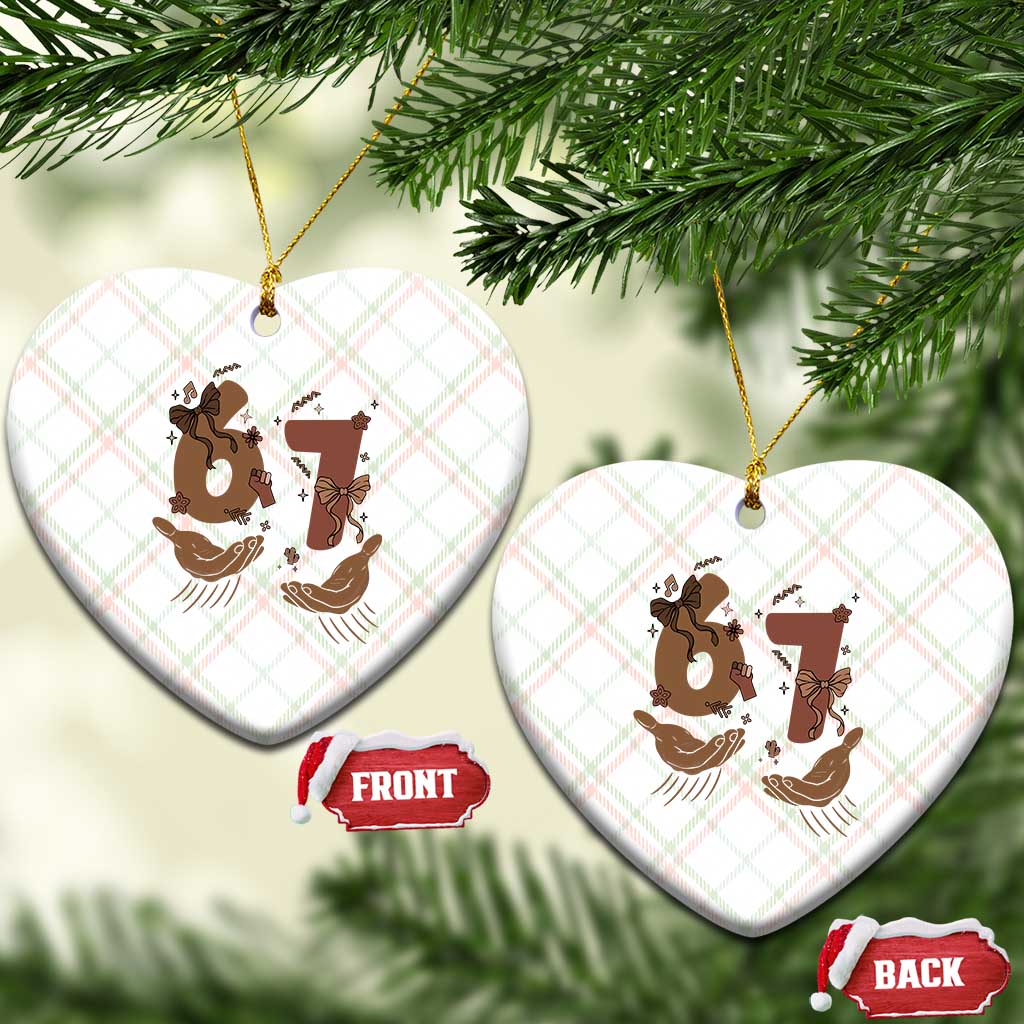 Funny Six Seven Meme Ceramic Ornament Black History Women Gift TS12 Print Your Wear