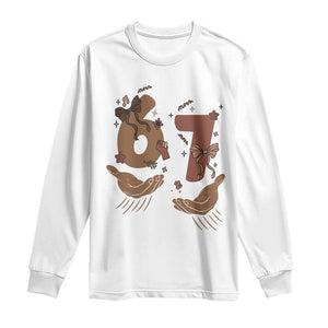 Funny Six Seven Meme Long Sleeve Shirt Black History Women Gift TS12 White Print Your Wear