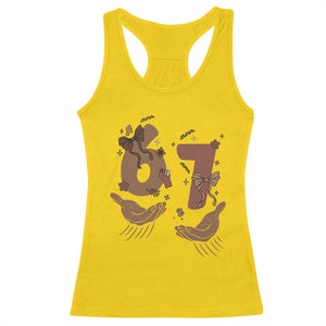 Funny Six Seven Meme Racerback Tank Top Black History Women Gift TS12 Daisy Print Your Wear