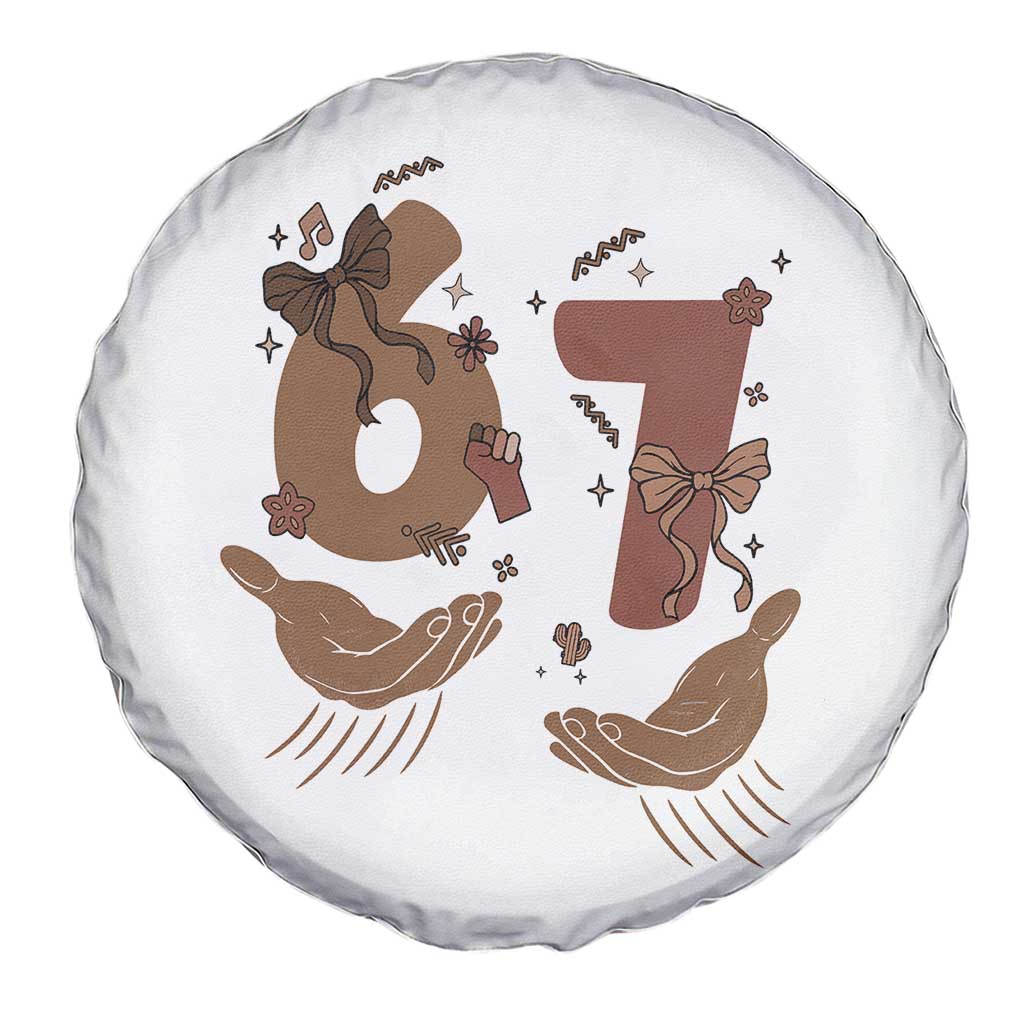 Funny Six Seven Meme Spare Tire Cover Black History Women Gift TS12 Print Your Wear