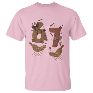 Funny Six Seven Meme T Shirt Black History Women Gift TS12 Light Pink Print Your Wear