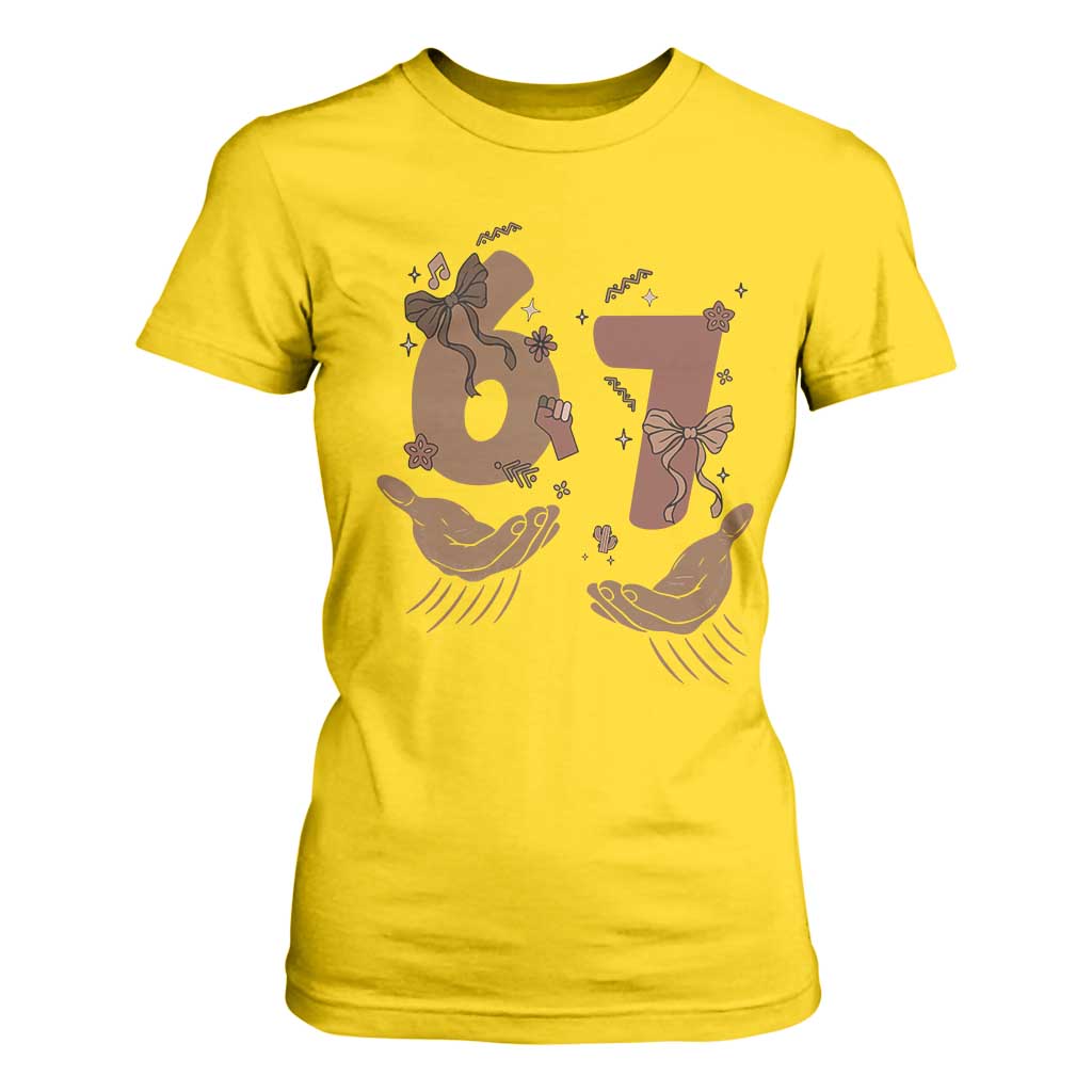 Funny Six Seven Meme T Shirt For Women Black History Women Gift TS12 Daisy Print Your Wear