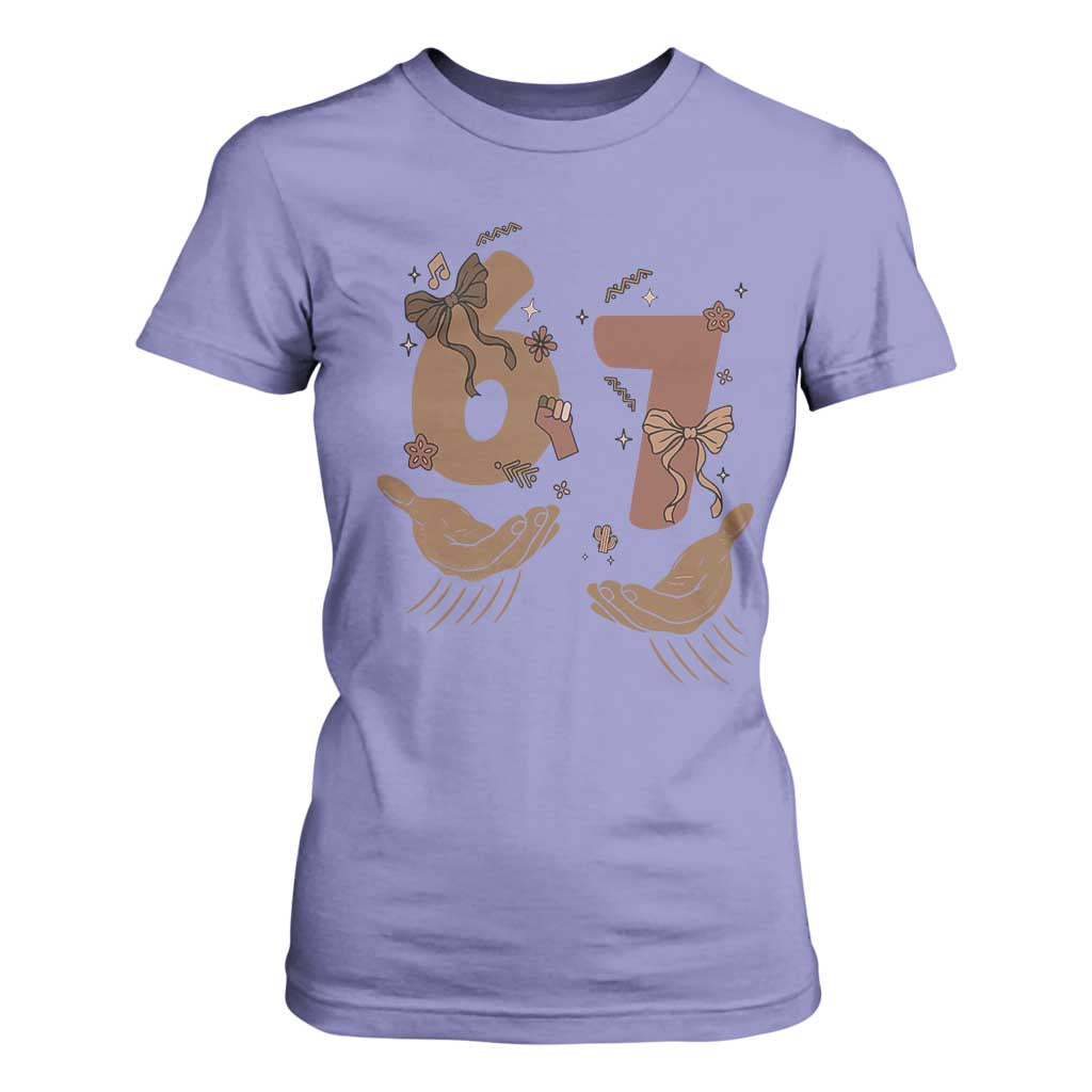 Funny Six Seven Meme T Shirt For Women Black History Women Gift TS12 Violet Print Your Wear