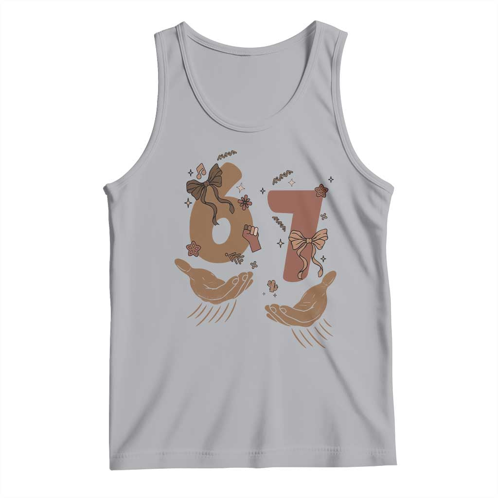Funny Six Seven Meme Tank Top Black History Women Gift TS12 Athletic Heather Print Your Wear