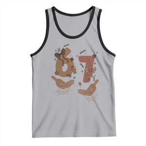 Funny Six Seven Meme Tank Top Black History Women Gift TS12 Athletic Heather Black Print Your Wear
