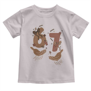 Funny Six Seven Meme Toddler T Shirt Black History Women Gift TS12 Ice Gray Print Your Wear
