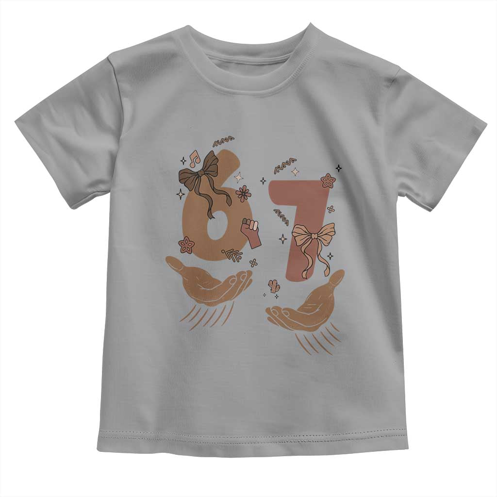 Funny Six Seven Meme Toddler T Shirt Black History Women Gift TS12 Sport Gray Print Your Wear