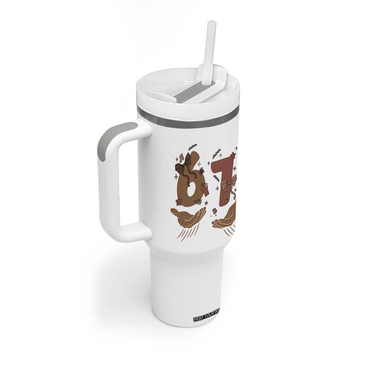 Funny Six Seven Meme Tumbler With Handle Black History Women Gift TS12 Print Your Wear