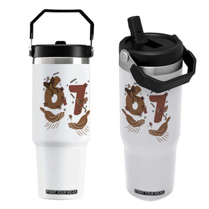 Funny Six Seven Meme Flip Straw Tumbler Black History Women Gift TS12 One Size: 30 oz White Print Your Wear
