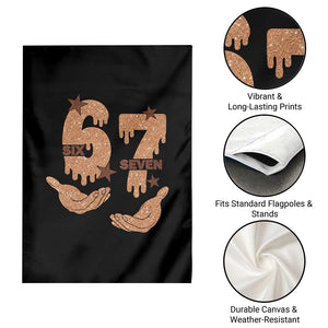 Funny Six Seven Meme Garden Flag Melanin Black History Month Gift TS12 Print Your Wear