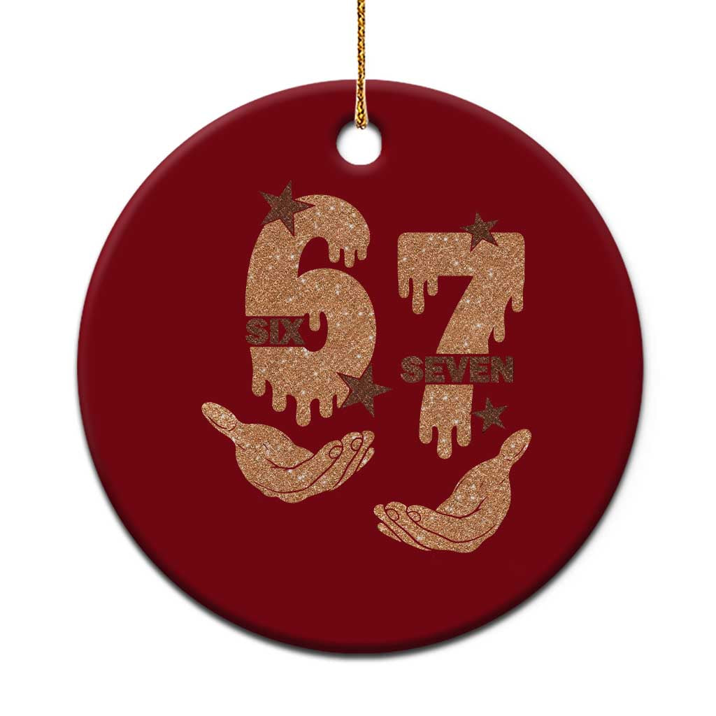 Funny Six Seven Meme Ceramic Ornament Melanin Black History Month Gift TS12 1pc Red Print Your Wear