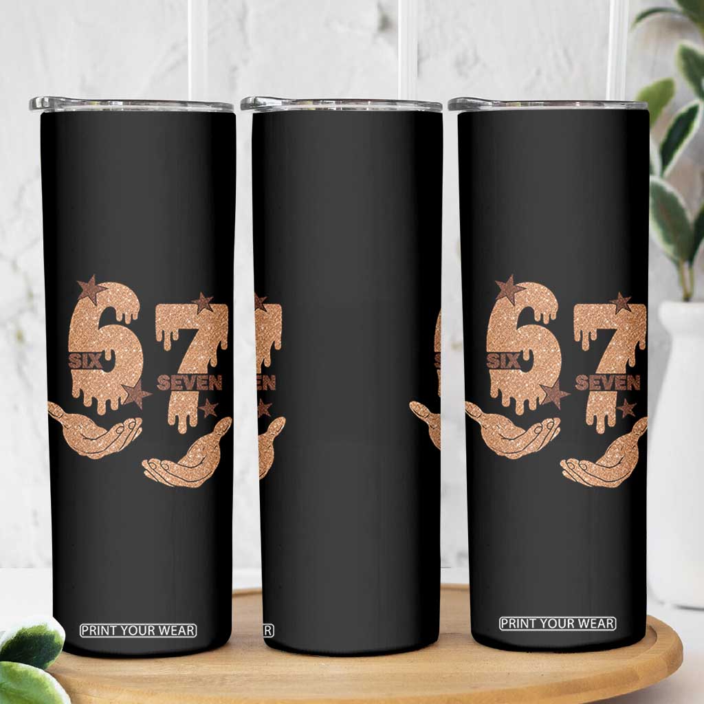 Funny Six Seven Meme Skinny Tumbler Melanin Black History Month Gift TS12 Print Your Wear