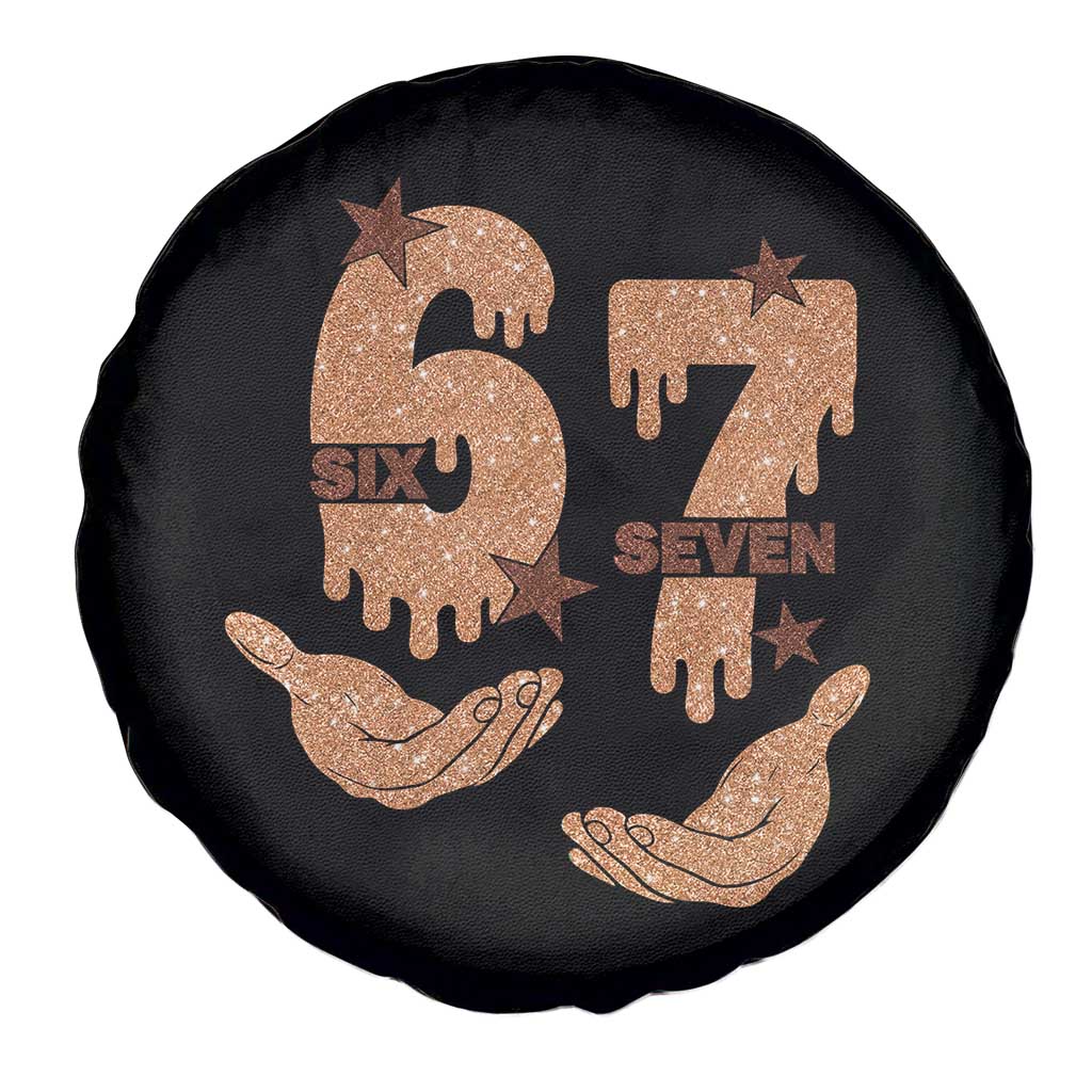 Funny Six Seven Meme Spare Tire Cover Melanin Black History Month Gift TS12 Print Your Wear