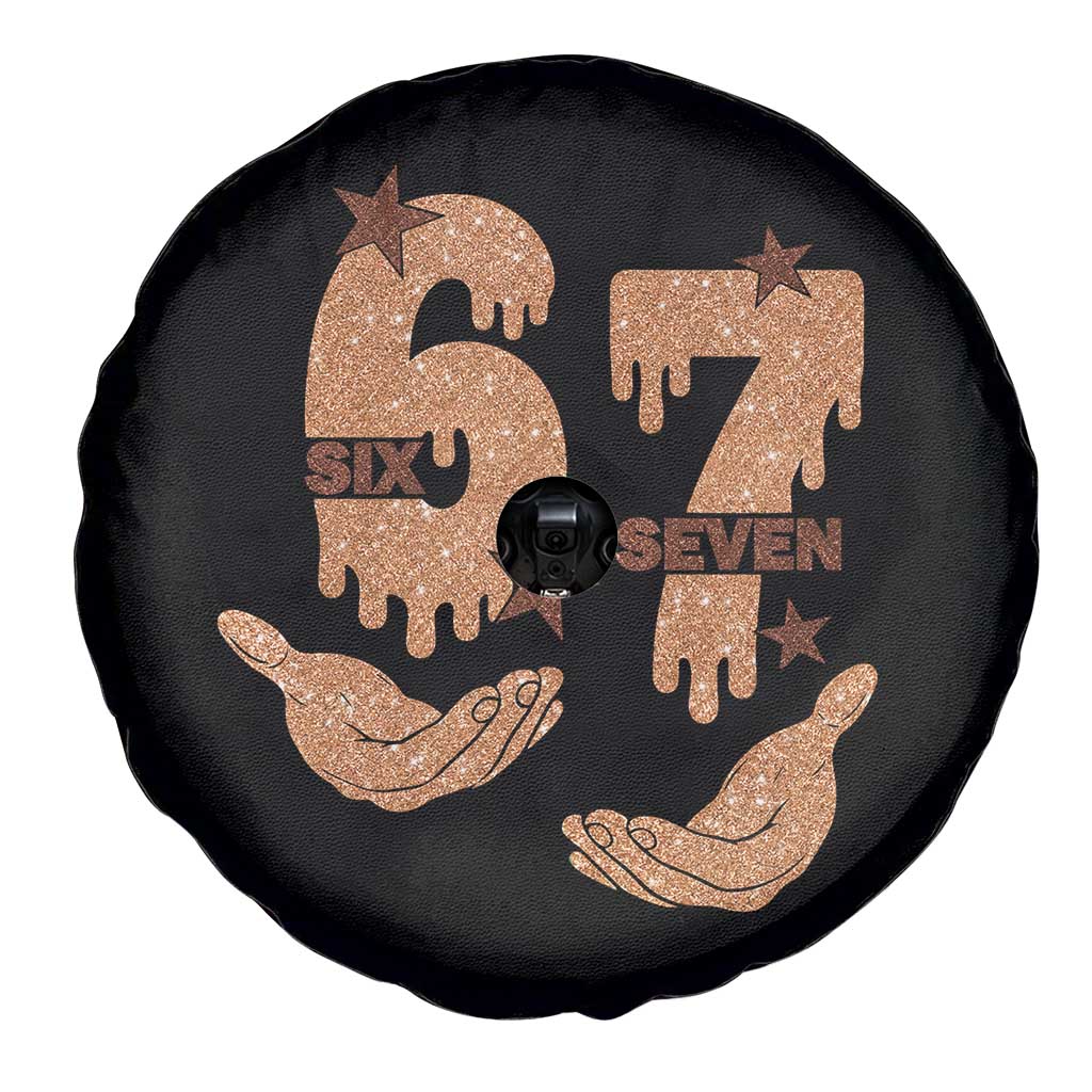 Funny Six Seven Meme Spare Tire Cover Melanin Black History Month Gift TS12 Print Your Wear