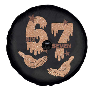 Funny Six Seven Meme Spare Tire Cover Melanin Black History Month Gift TS12 Print Your Wear