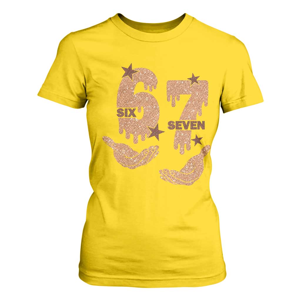 Funny Six Seven Meme T Shirt For Women Melanin Black History Month Gift TS12 Daisy Print Your Wear