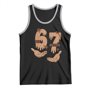 Funny Six Seven Meme Tank Top Melanin Black History Month Gift TS12 Black Athletic Heather Print Your Wear