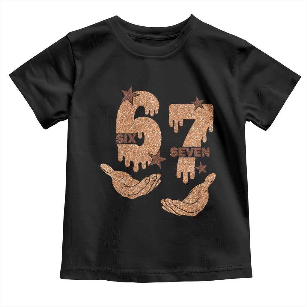 Funny Six Seven Meme Toddler T Shirt Melanin Black History Month Gift TS12 Black Print Your Wear