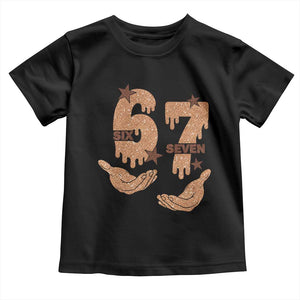 Funny Six Seven Meme Toddler T Shirt Melanin Black History Month Gift TS12 Black Print Your Wear