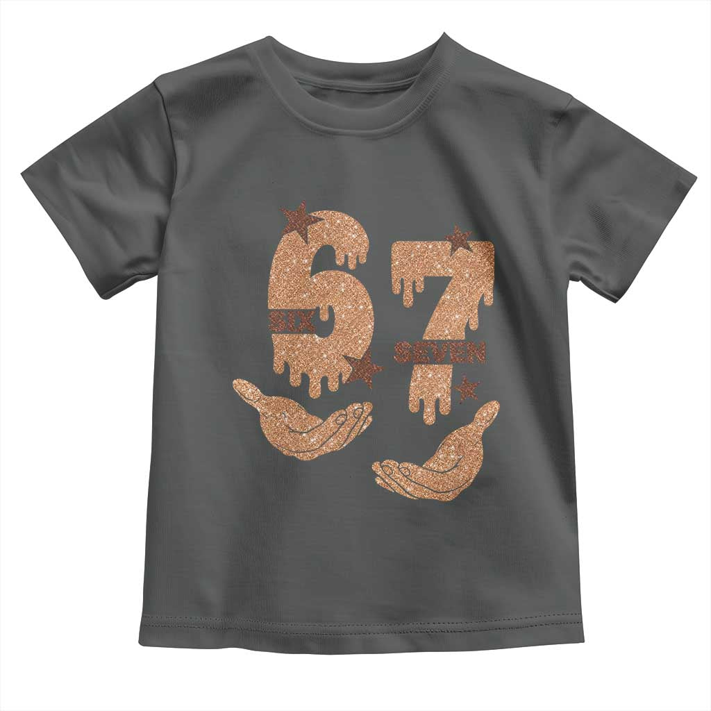 Funny Six Seven Meme Toddler T Shirt Melanin Black History Month Gift TS12 Dark Heather Print Your Wear