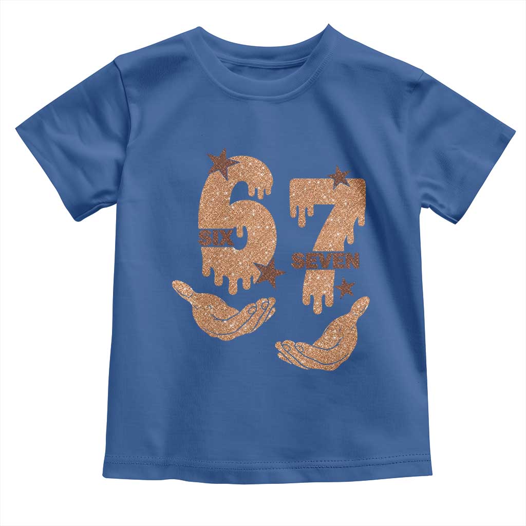 Funny Six Seven Meme Toddler T Shirt Melanin Black History Month Gift TS12 Royal Blue Print Your Wear