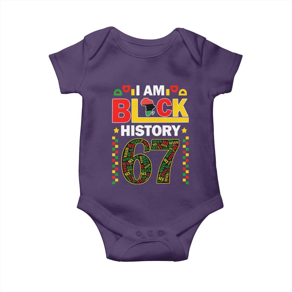 67 Meme Black History Month Baby Onesie African American Pride TS12 Purple Print Your Wear