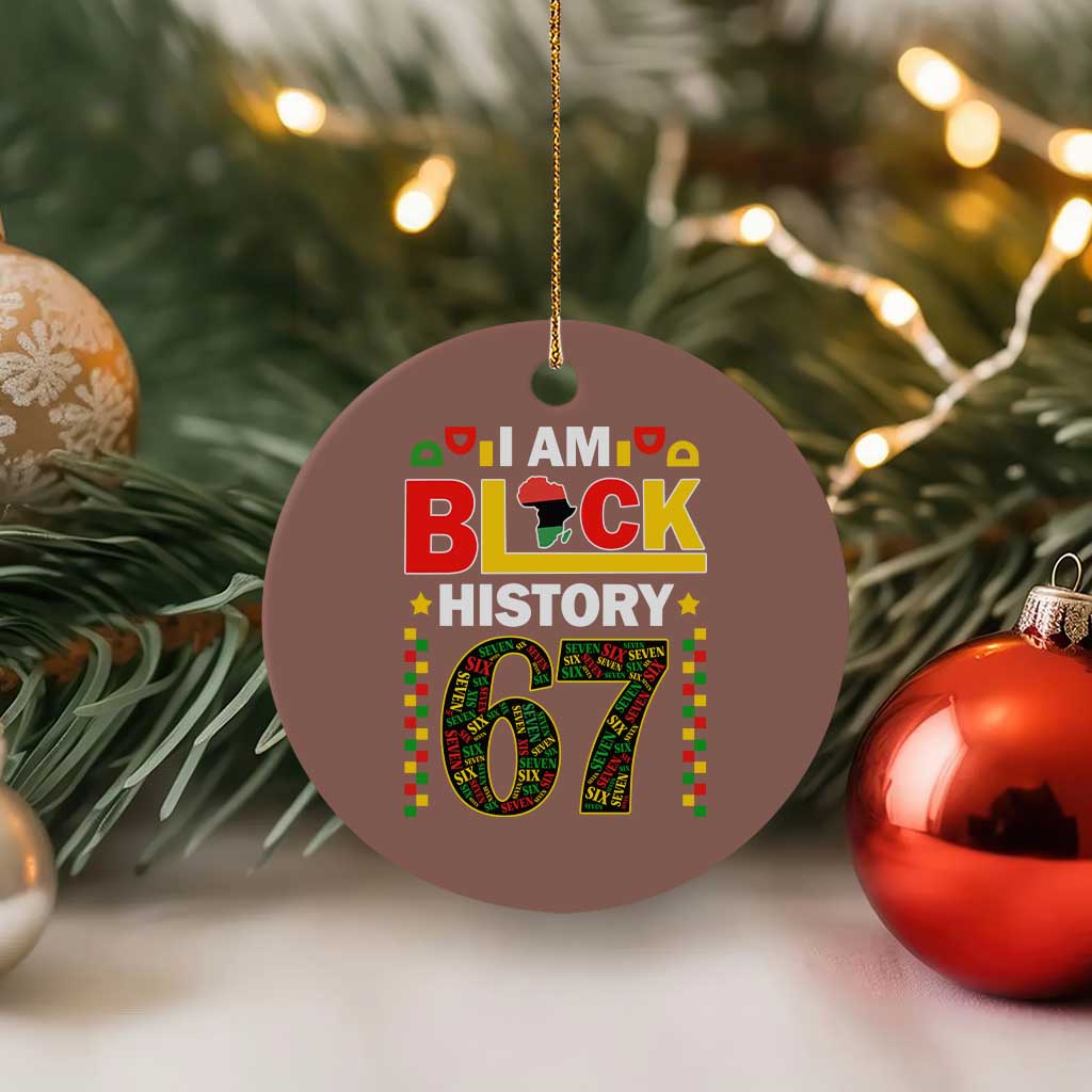 67 Meme Black History Month Ceramic Ornament African American Pride TS12 1pc Mocha Print Your Wear
