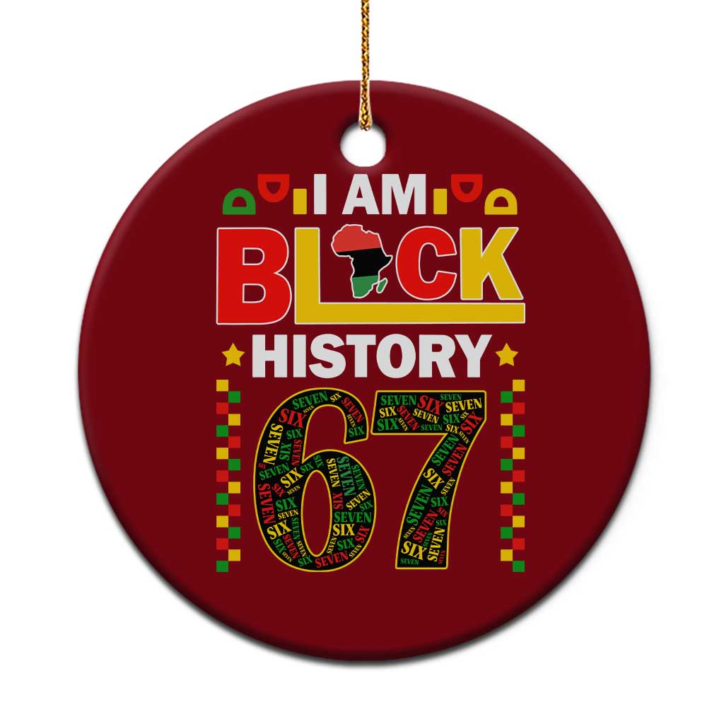 67 Meme Black History Month Ceramic Ornament African American Pride TS12 1pc Red Print Your Wear