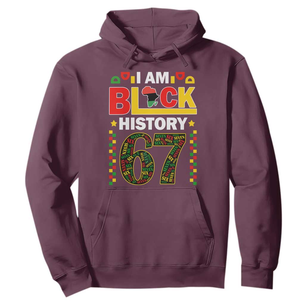 67 Meme Black History Month Hoodie African American Pride TS12 Maroon Print Your Wear