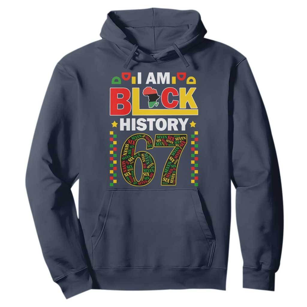 67 Meme Black History Month Hoodie African American Pride TS12 Navy Print Your Wear