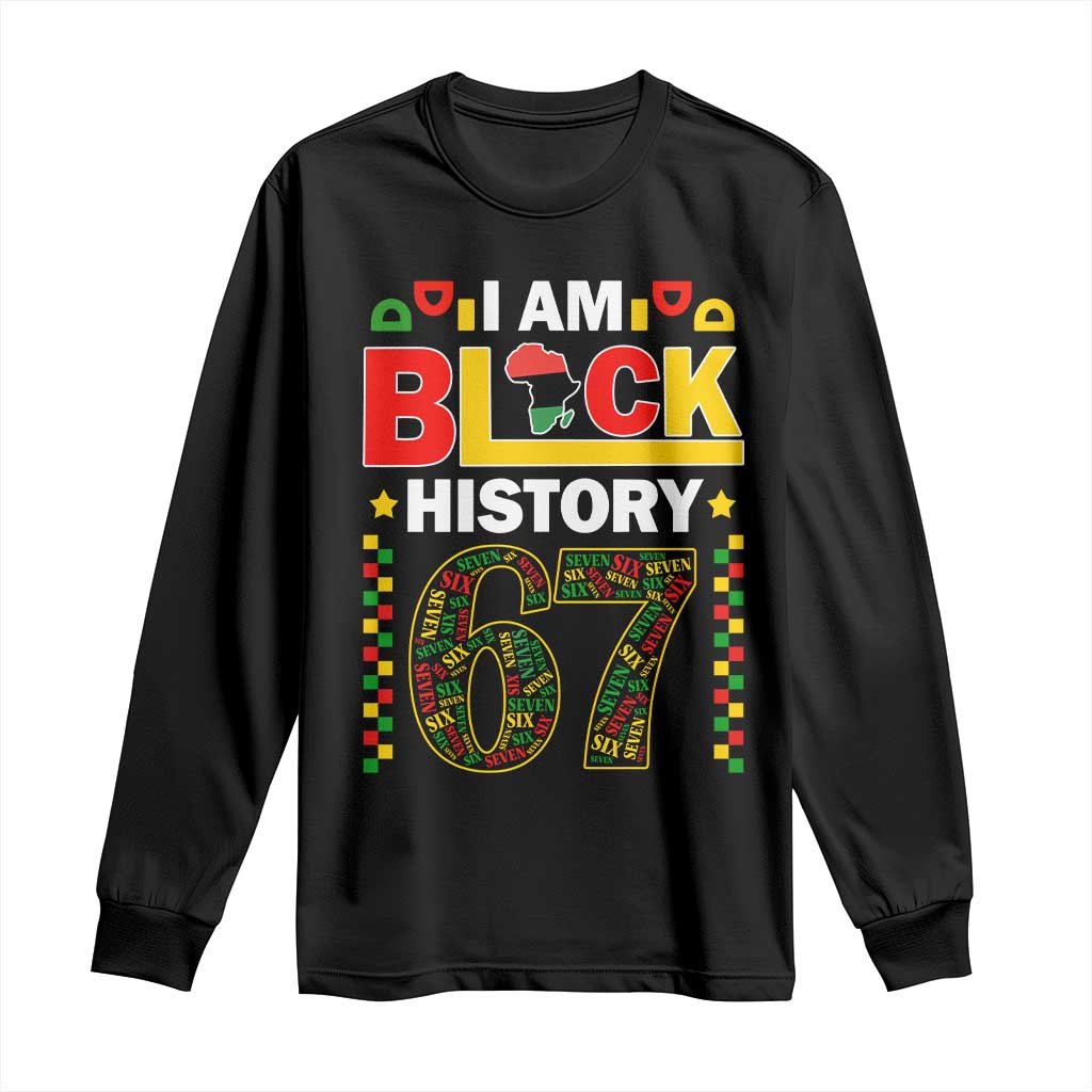 67 Meme Black History Month Long Sleeve Shirt African American Pride TS12 Black Print Your Wear