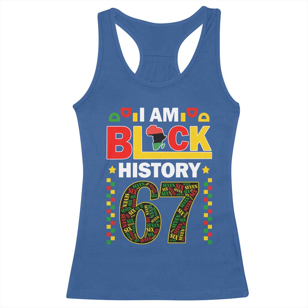 67 Meme Black History Month Racerback Tank Top African American Pride TS12 Royal Blue Print Your Wear