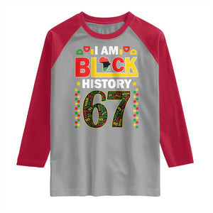 67 Meme Black History Month Raglan Shirt African American Pride TS12 Sport Gray Red Print Your Wear
