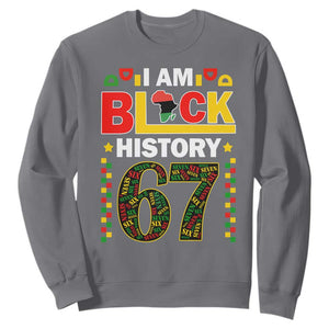 67 Meme Black History Month Sweatshirt African American Pride TS12 Charcoal Print Your Wear