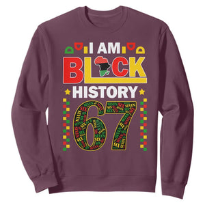 67 Meme Black History Month Sweatshirt African American Pride TS12 Maroon Print Your Wear