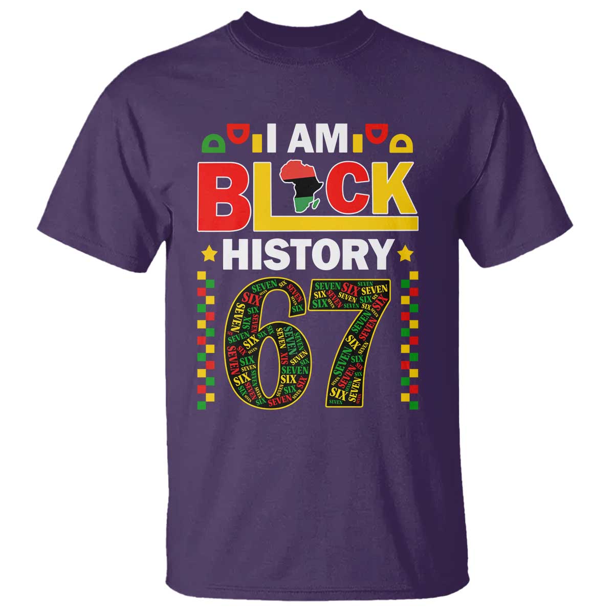 67 Meme Black History Month T Shirt African American Pride TS12 Purple Print Your Wear