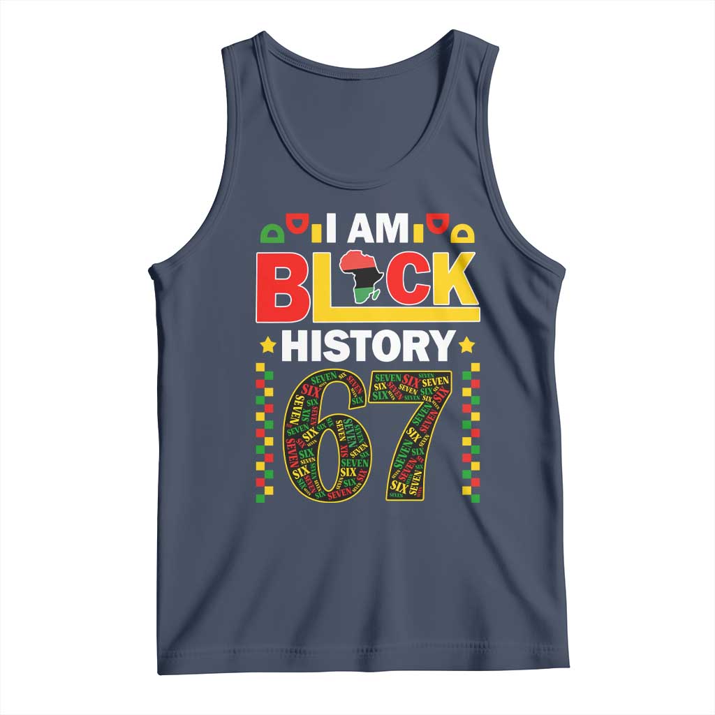 67 Meme Black History Month Tank Top African American Pride TS12 Navy Print Your Wear