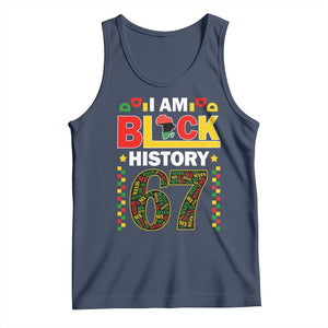 67 Meme Black History Month Tank Top African American Pride TS12 Navy Print Your Wear