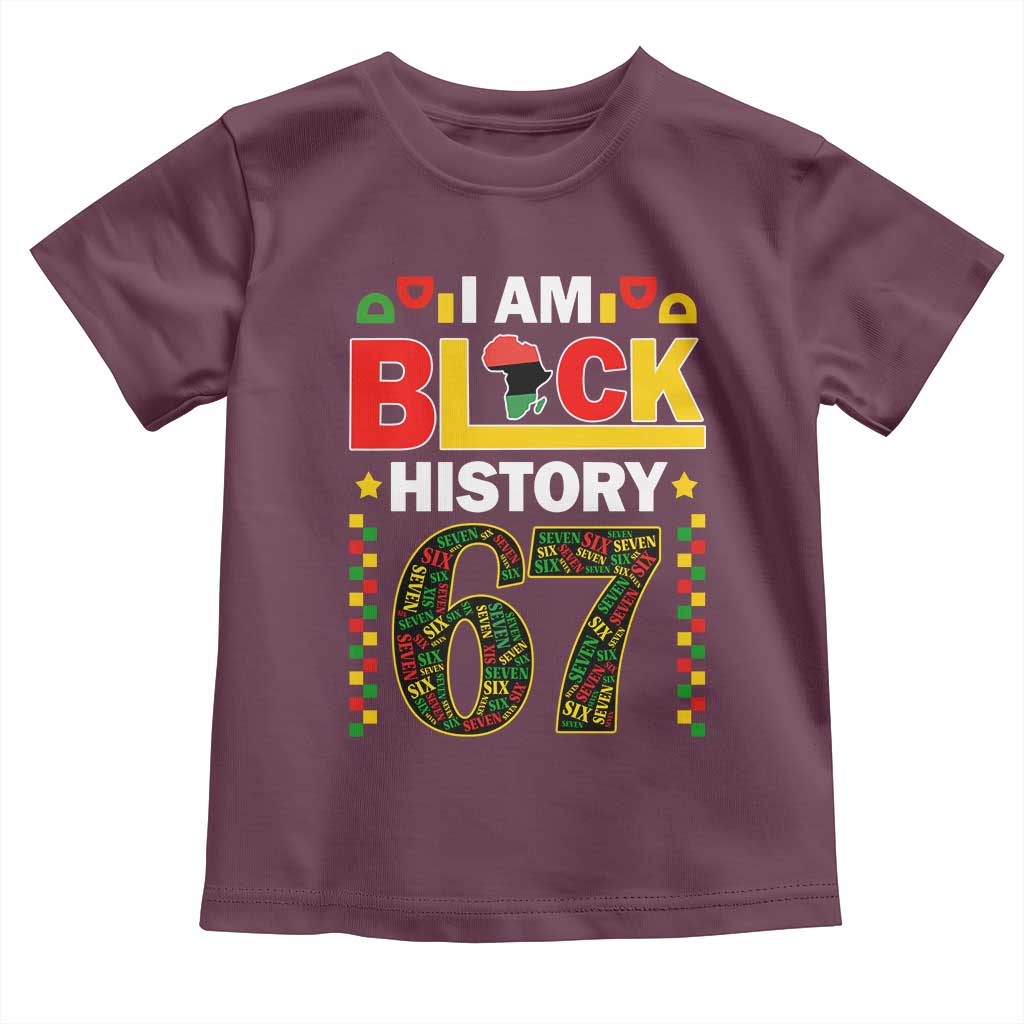 67 Meme Black History Month Toddler T Shirt African American Pride TS12 Maroon Print Your Wear