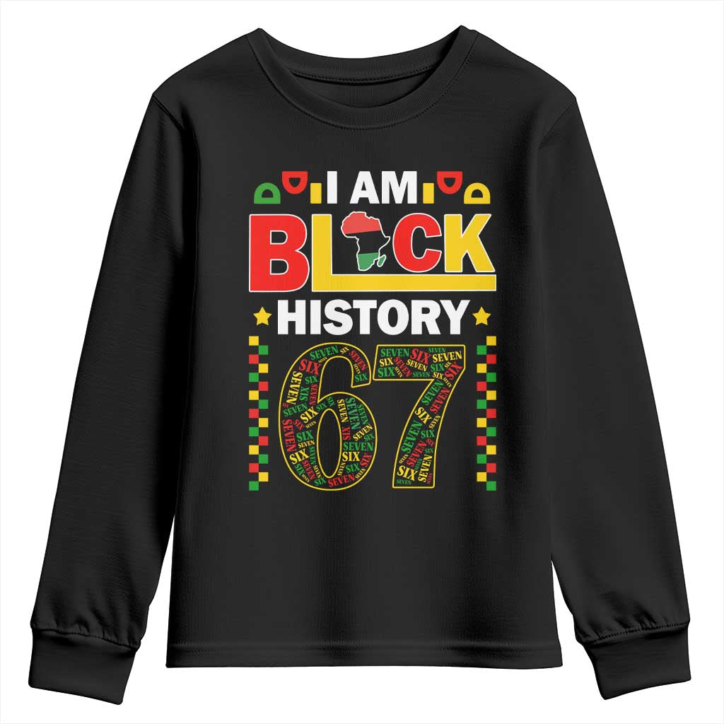 67 Meme Black History Month Youth Sweatshirt African American Pride TS12 Black Print Your Wear