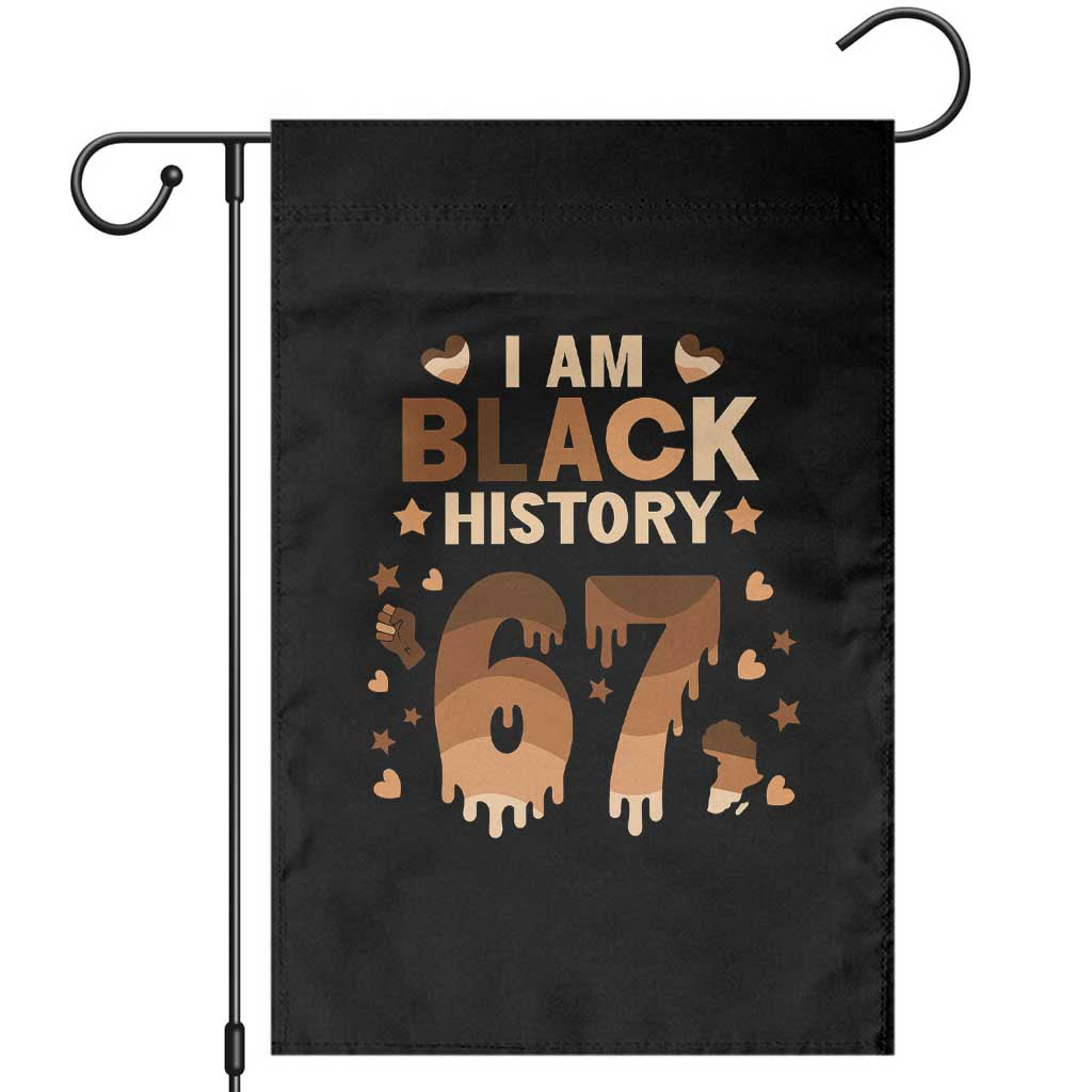 Funny Melanin Six Seven Meme Garden Flag African American Gift TS12 Black Print Your Wear