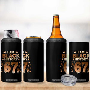Funny Melanin Six Seven Meme 4 in 1 Can Cooler Tumbler African American Gift TS12 Print Your Wear