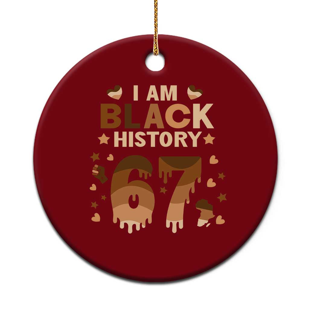 Funny Melanin Six Seven Meme Ceramic Ornament African American Gift TS12 1pc Red Print Your Wear