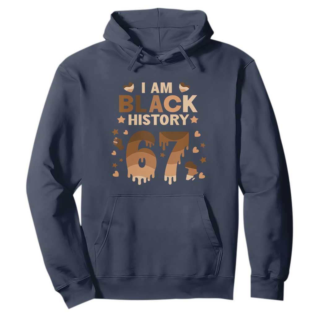 Funny Melanin Six Seven Meme Hoodie African American Gift TS12 Navy Print Your Wear