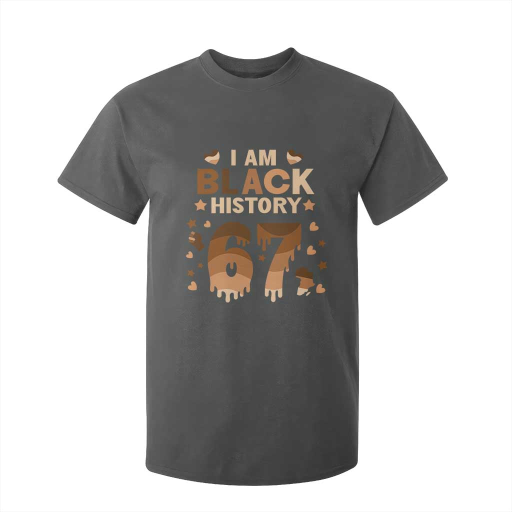 Funny Melanin Six Seven Meme T Shirt For Kid African American Gift TS12 Dark Heather Print Your Wear