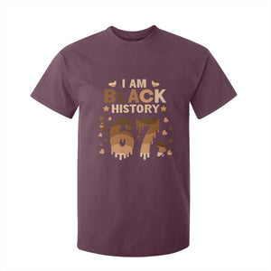 Funny Melanin Six Seven Meme T Shirt For Kid African American Gift TS12 Maroon Print Your Wear