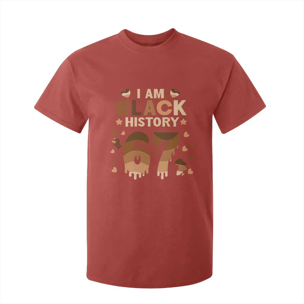 Funny Melanin Six Seven Meme T Shirt For Kid African American Gift TS12 Red Print Your Wear