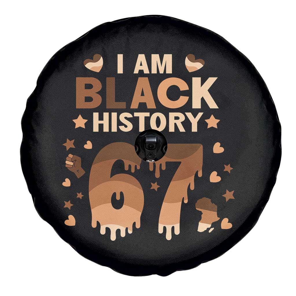 Funny Melanin Six Seven Meme Spare Tire Cover African American Gift TS12 Print Your Wear