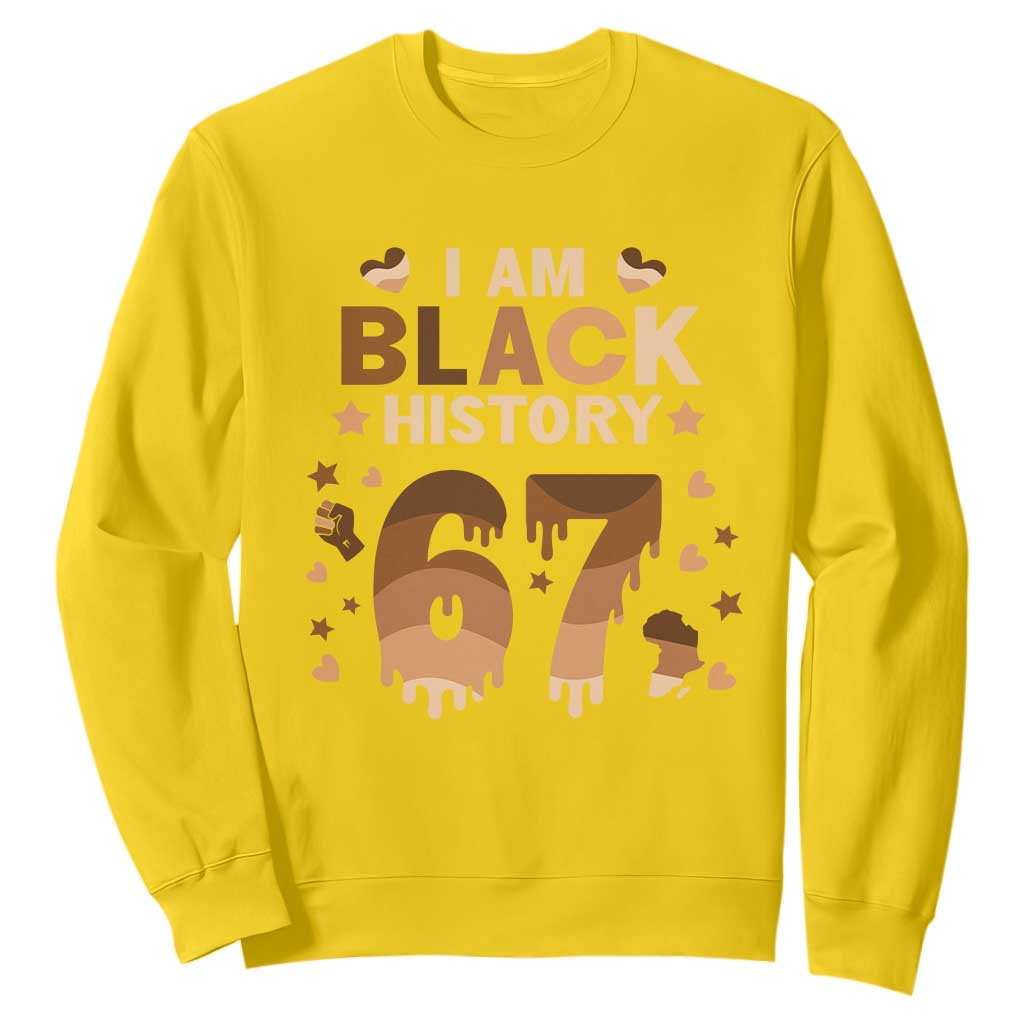 Funny Melanin Six Seven Meme Sweatshirt African American Gift TS12 Daisy Print Your Wear
